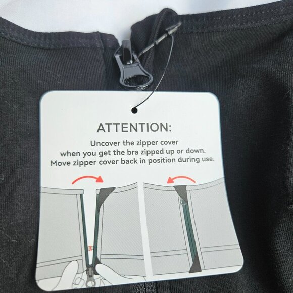 Momcozy Black Nursing Bra with Straps L NWT - Picture 7 of 9